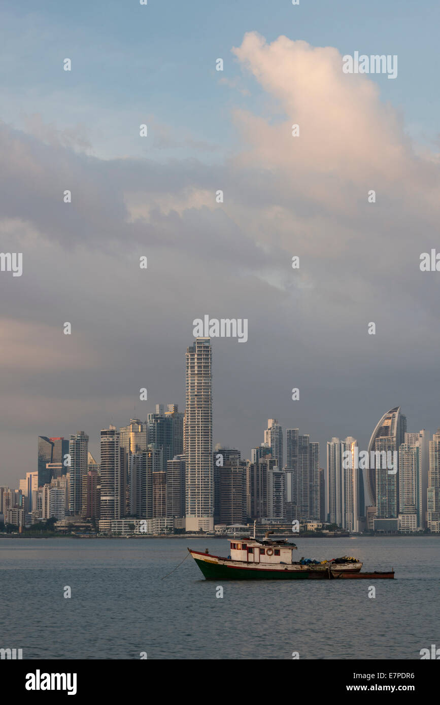 Die Skyline der Stadt in Panama City Stockfoto