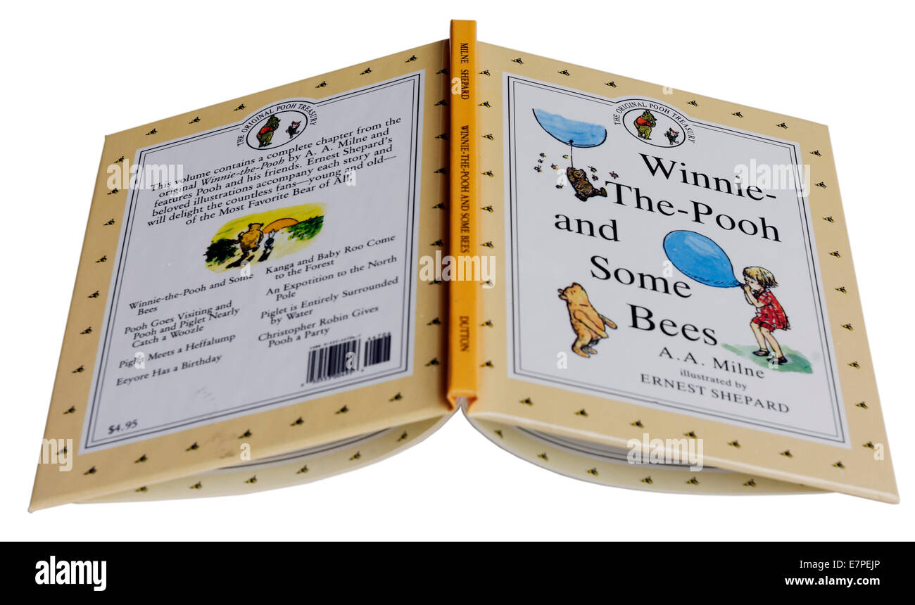 Winnie The Pooh und einige Bienen Buch, mit den original EH Shepard Illustrationen Stockfoto