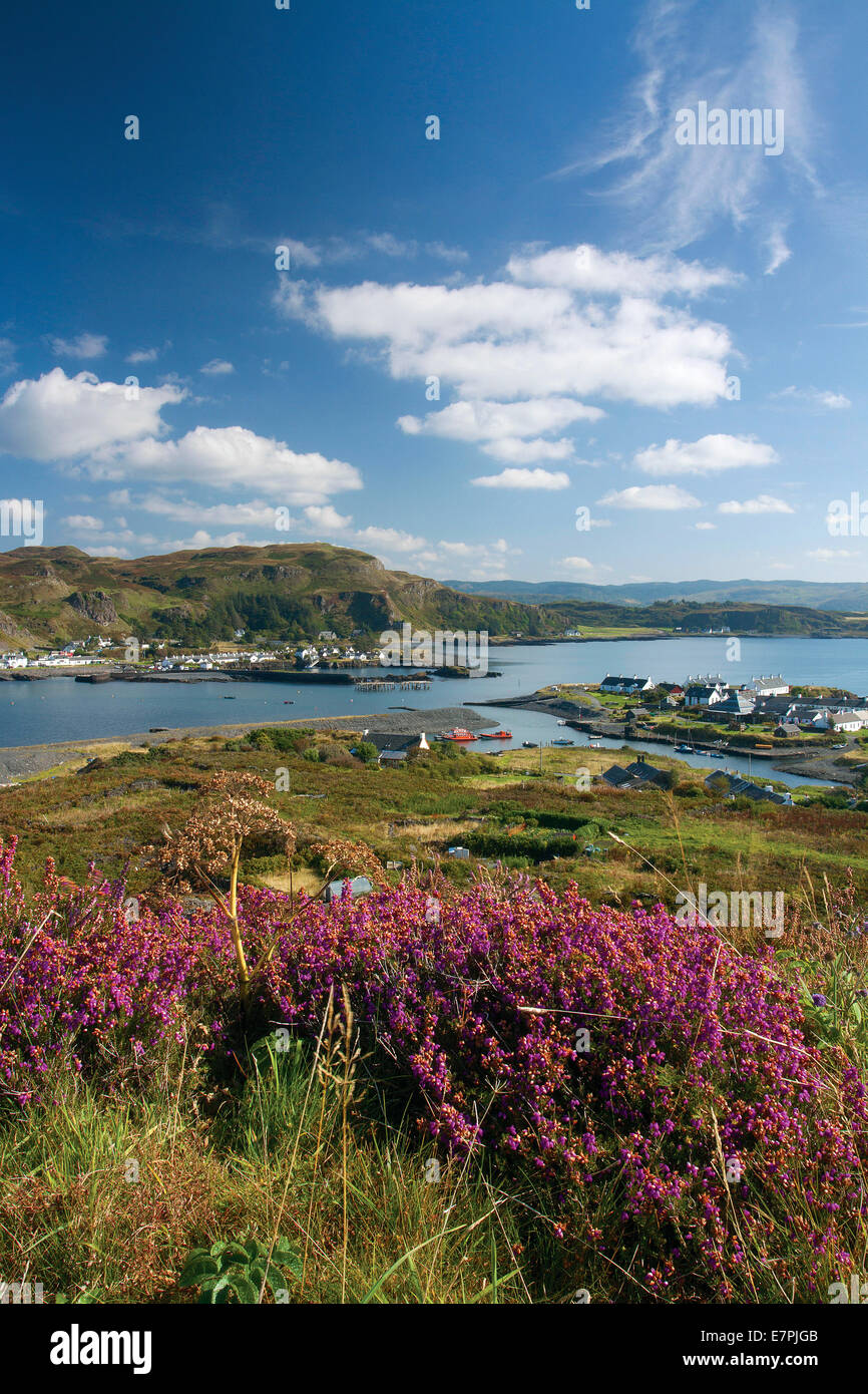 Ellenabeich und Seil aus High Hill, Easdale, Argyll & Bute Stockfoto