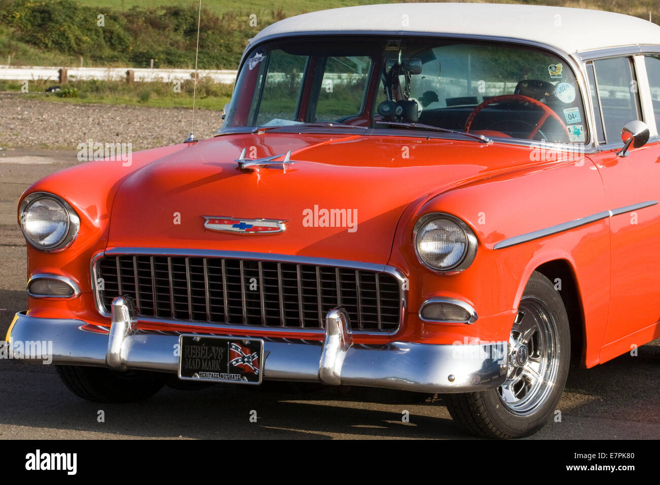 1950er Jahre Chevrolet. Chevy. Amerikanische Oldtimer Stockfoto