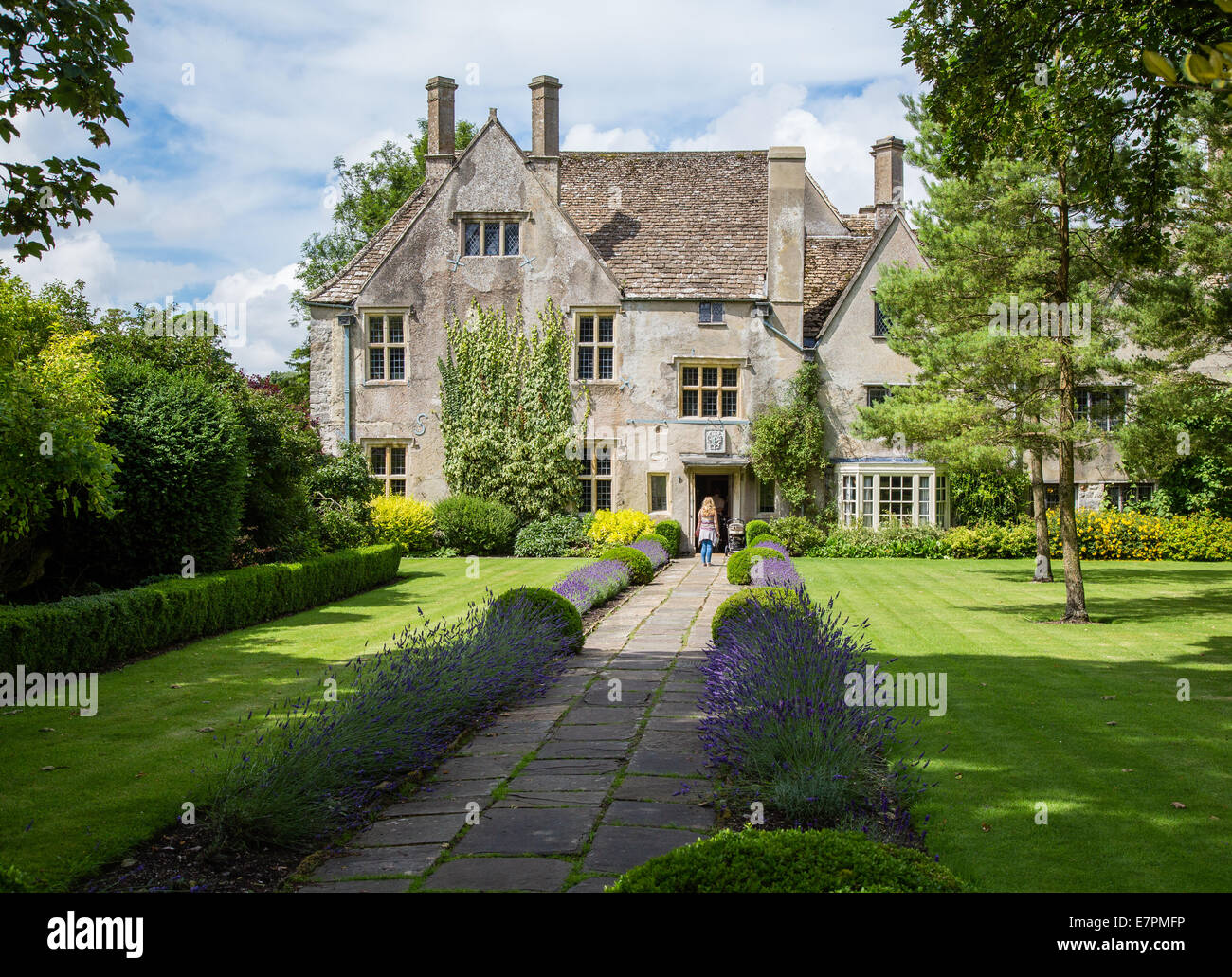 Avebury Manor im Dorf von Avebury in Wiltshire UK Stockfoto