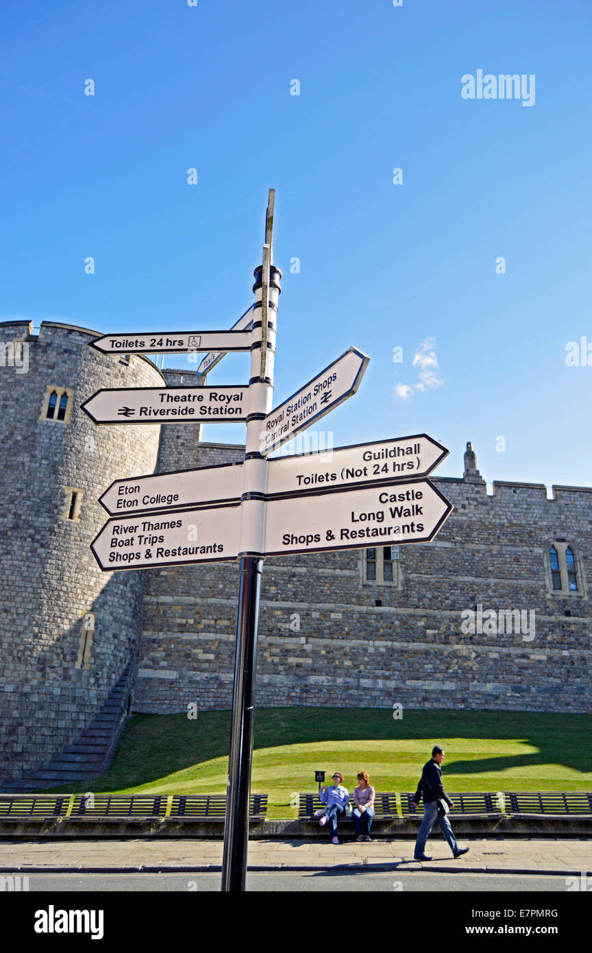 Windsor Castle, Royal Borough of Windsor und Maidenhead, Berkshire, England, Vereinigtes Königreich Stockfoto