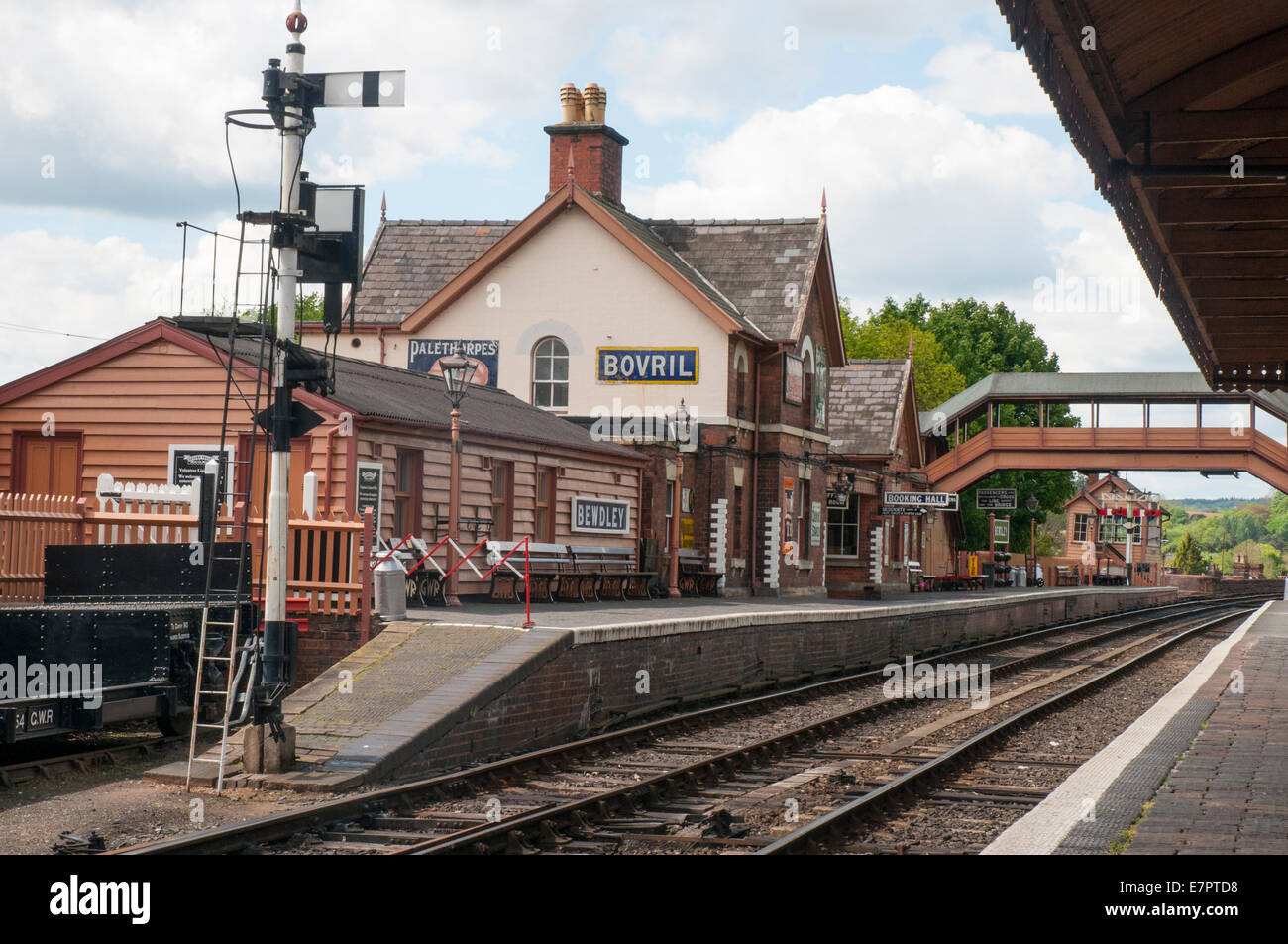 Bewdley Station auf der Severn Valley Railway, England Stockfoto