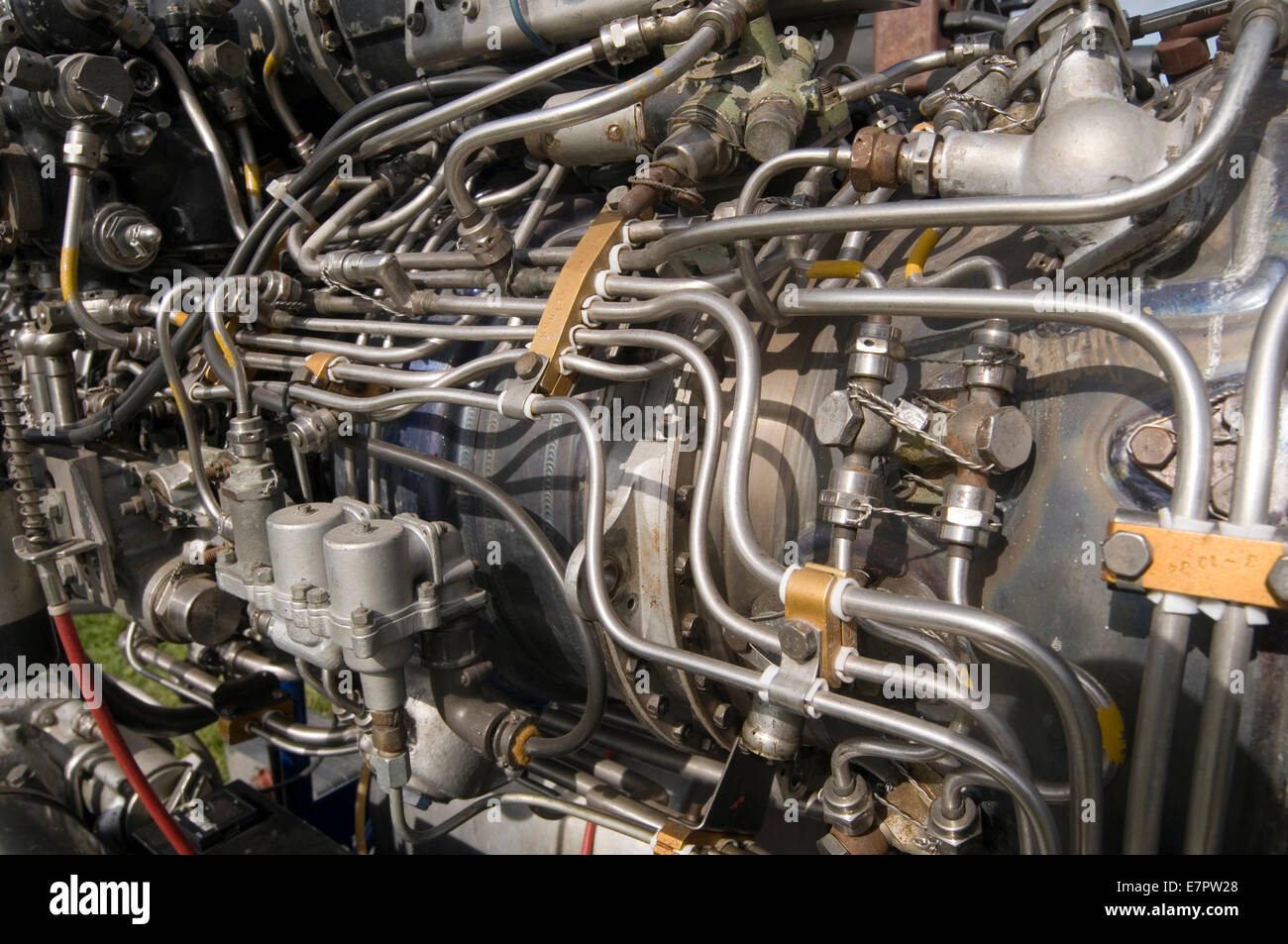 Jet-Engine Motoren Kraftstoff System Antrieb angetrieben Stockfoto
