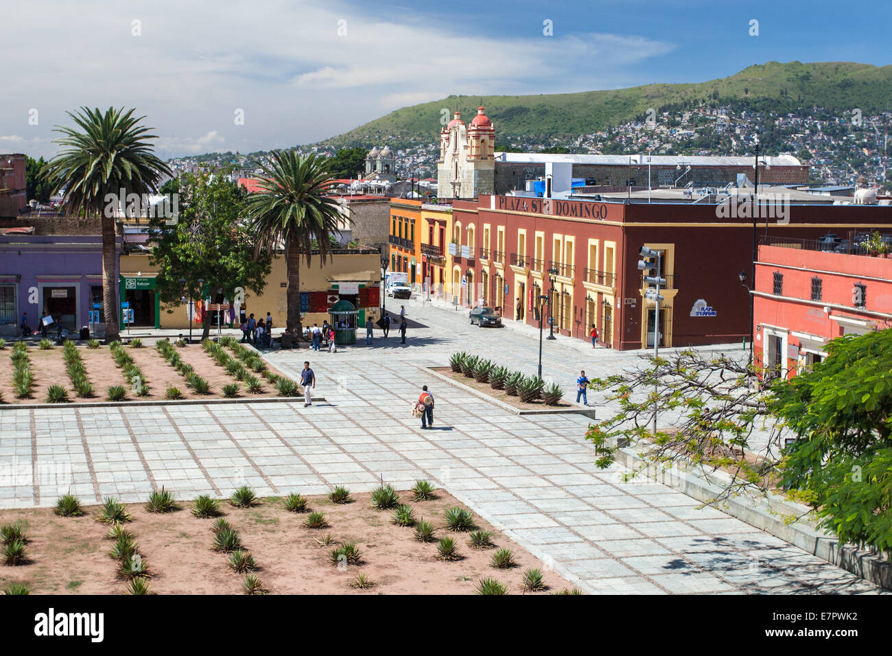 Santo Domingo Plaza in der historischen Innenstadt von Oaxaca, Mexiko. Stockfoto