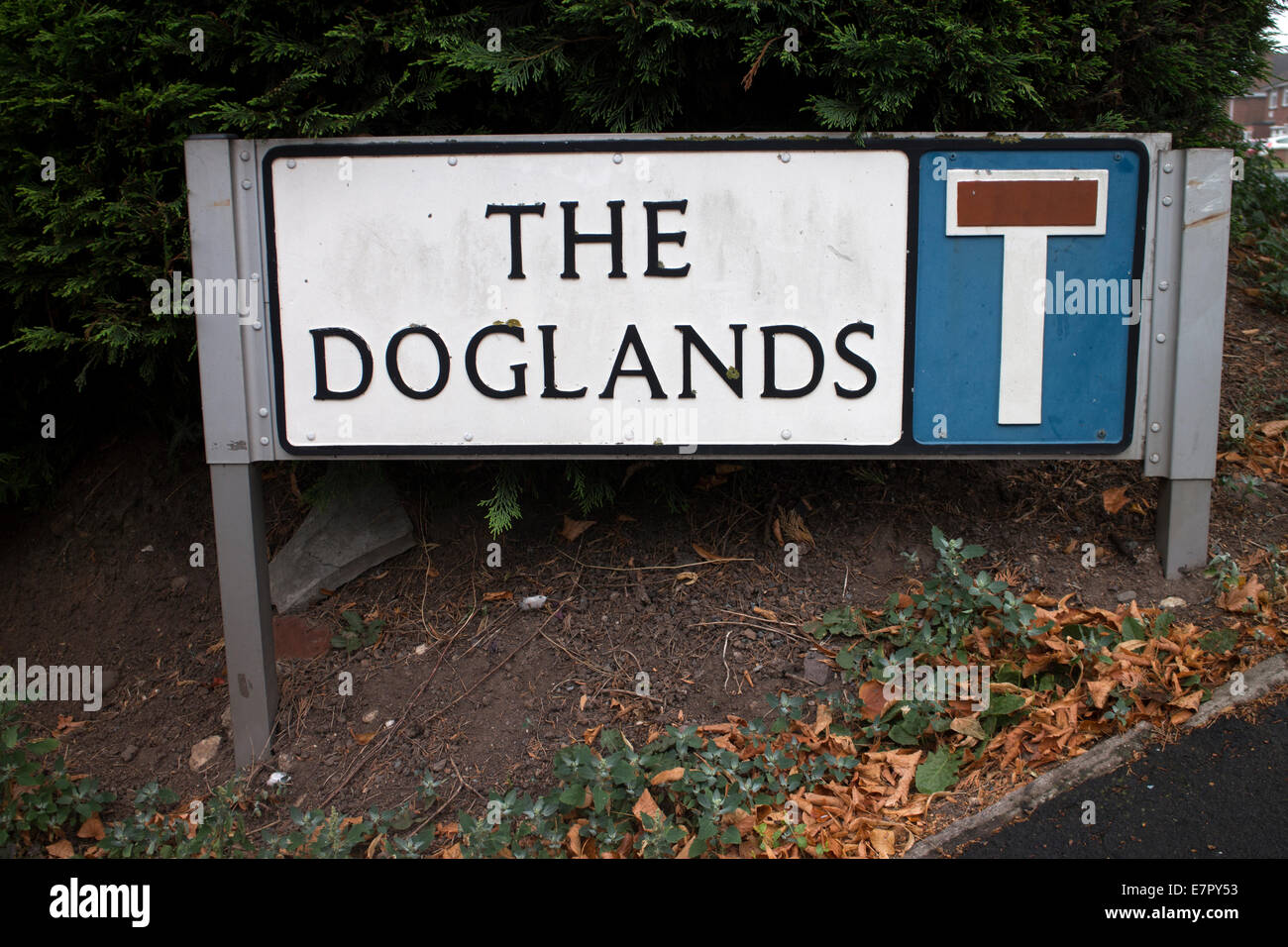 Die Doglands melden, Whitnash, Leamington Spa, Warwickshire, England, UK Stockfoto