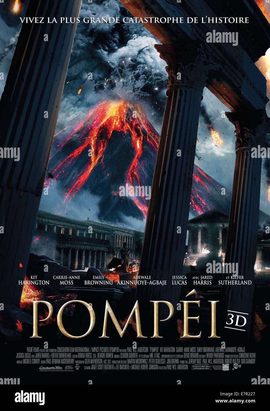 Pompeji Jahr 2014 USA / Deutschland Regie: Paul W.S. Anderson Filmplakat (Fr) Stockfoto