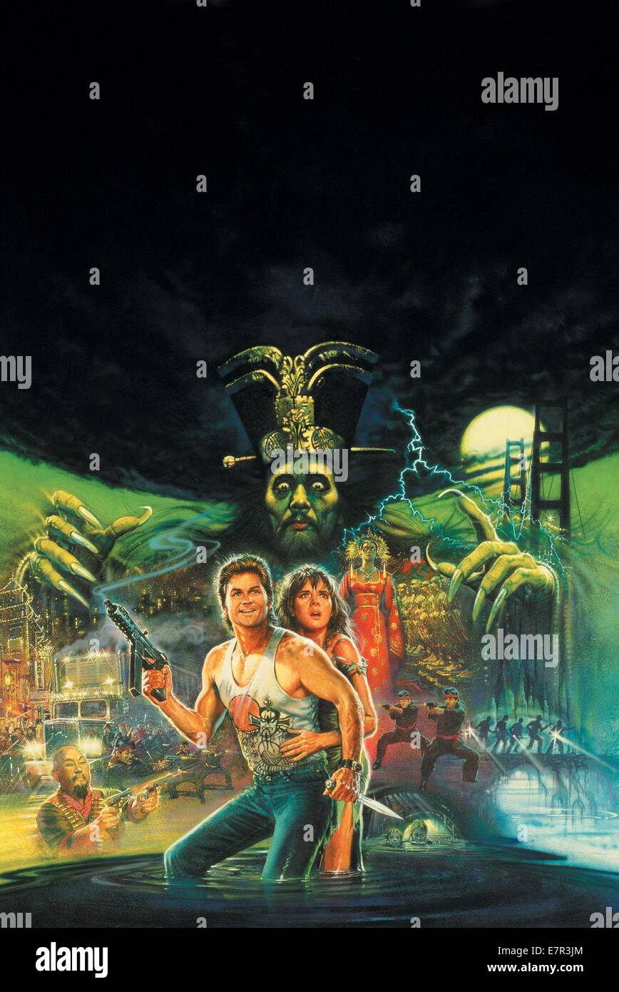 Big Trouble in Little China-Jahr: 1986 - USA Regie: John Carpenter Filmplakat (textlose) Stockfoto