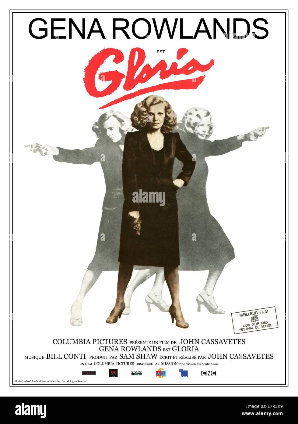 Gloria Year: 1980 USA Regie: John Cassavetes Gena Rowlands Filmplakat (Fr) Stockfoto