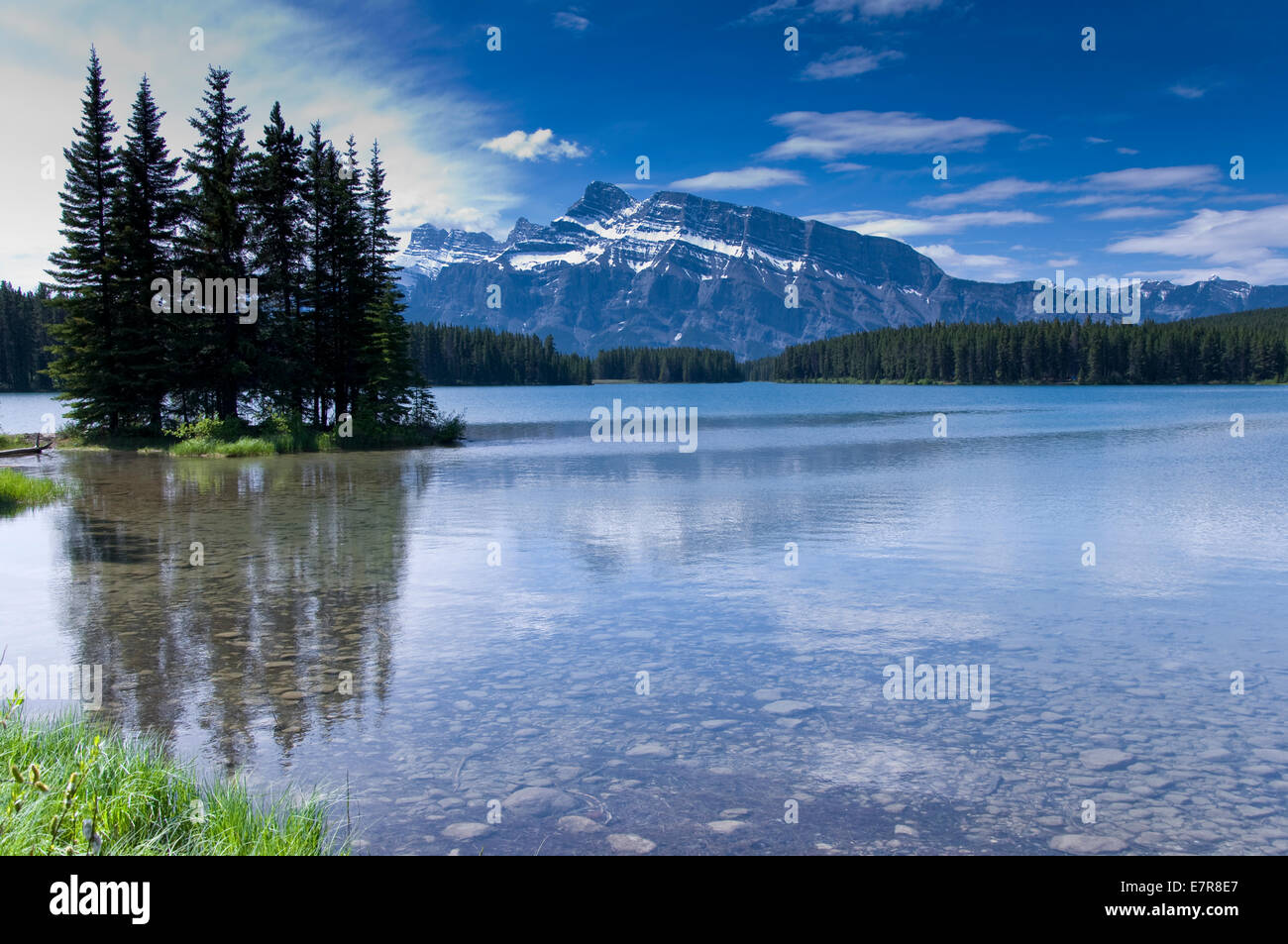 Zwei Jack Lake, Banff, Alberta, Kanada Stockfoto