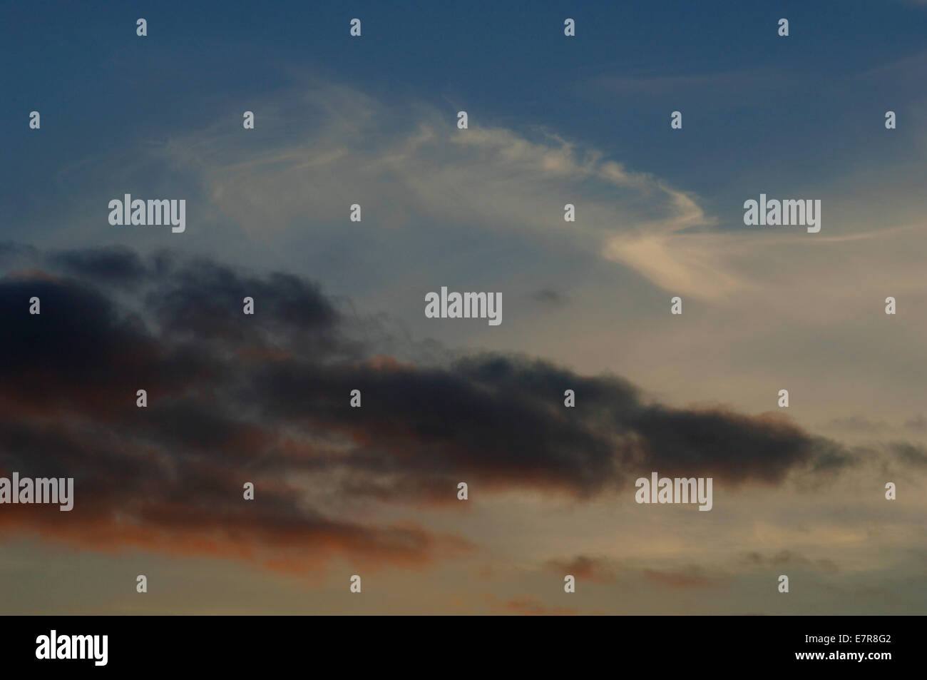 Himmel Sonnenuntergang Stockfoto