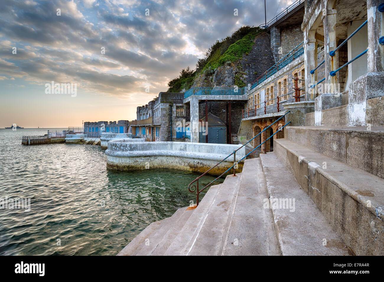 Verlassene Gebäude auf die Hacke in Plymouth in Devon Stockfoto