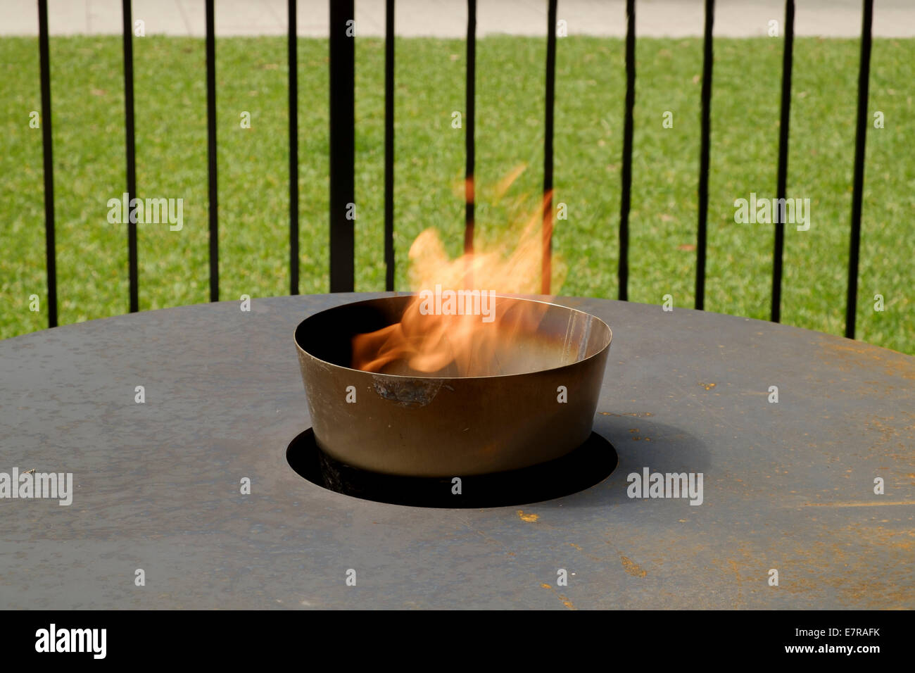 Flamme der Erinnerung am ANZAC Square, Brisbane Stockfoto