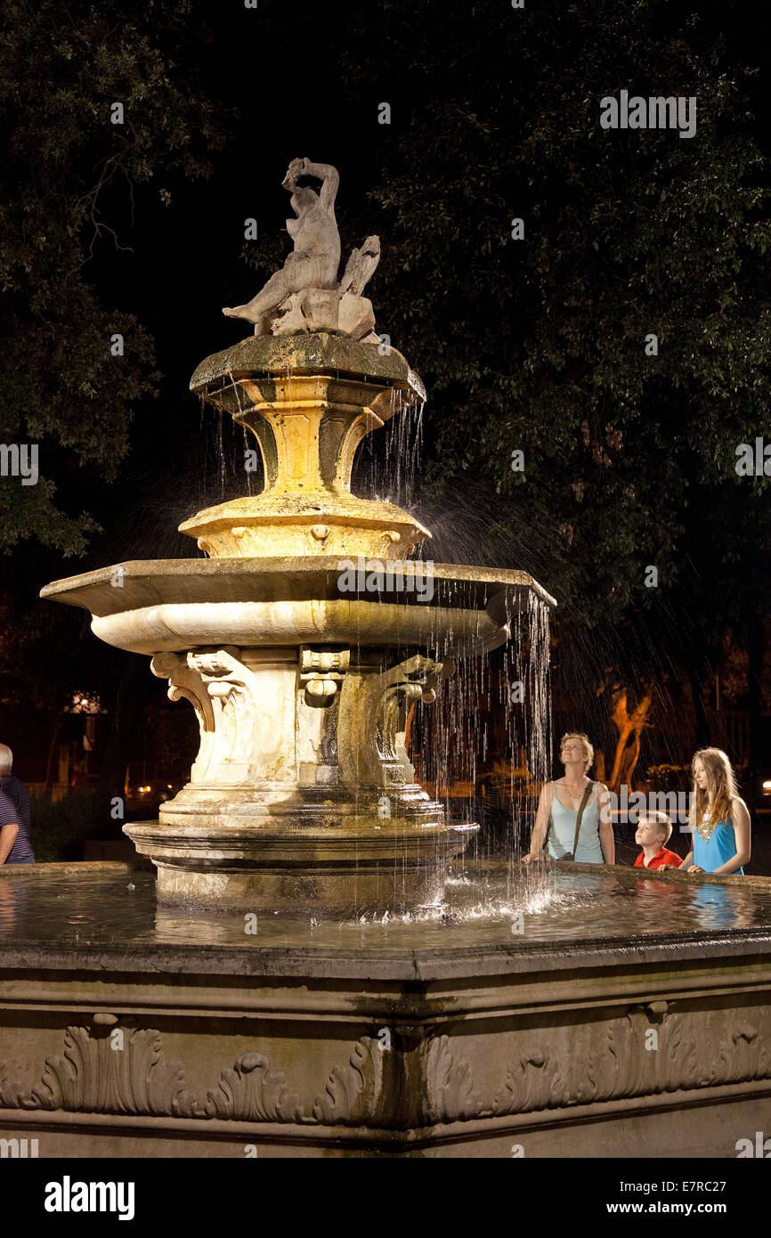 Brunnen, Split, Dalmatien, Kroatien Stockfoto