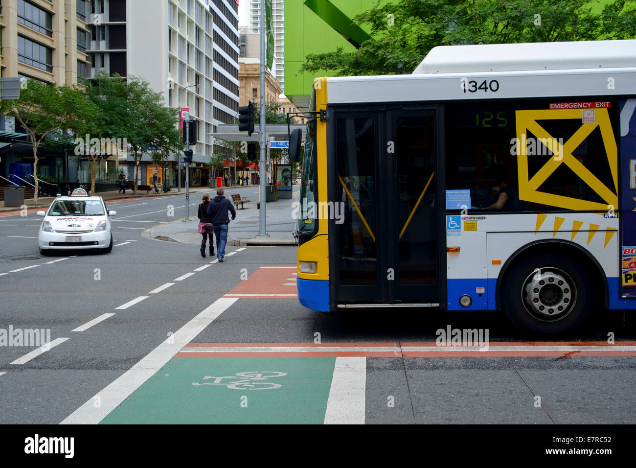 Brisbane Rates Bus Stockfoto