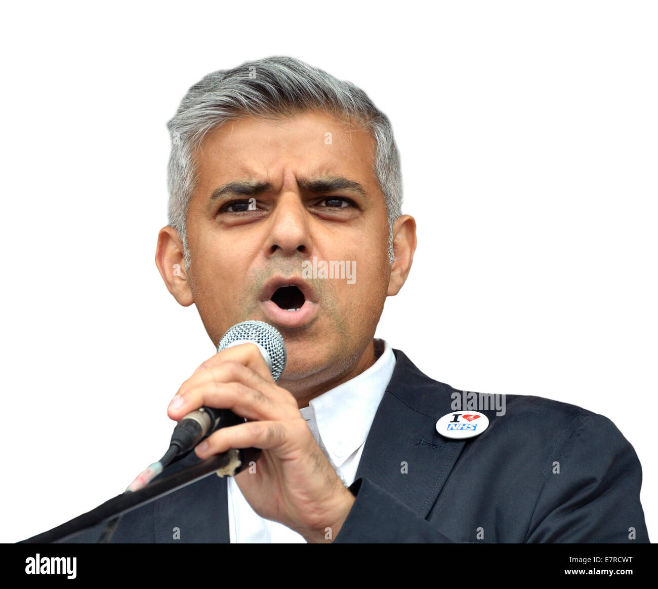 Sadiq Khan MP (Labour, tuten) Schatten Staatssekretär für Justiz, 2014 Stockfoto