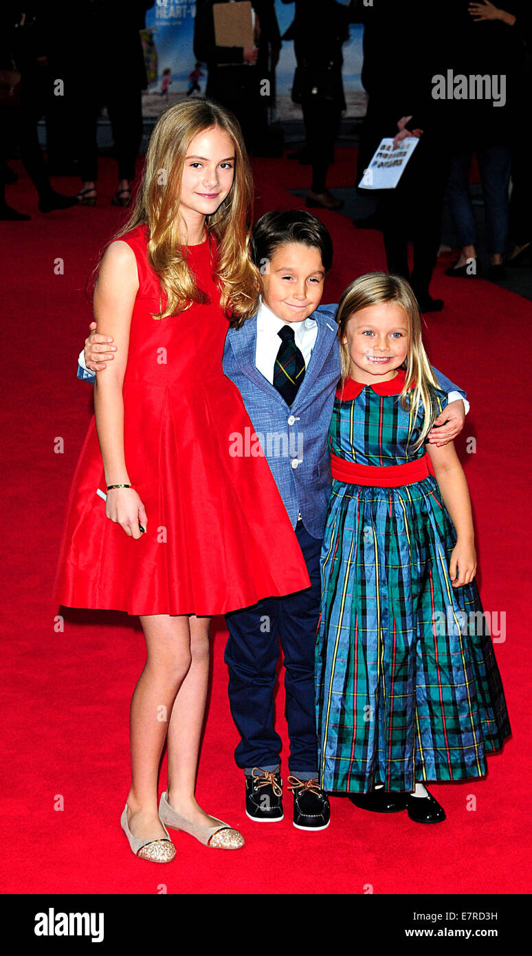 London, UK. 22. Sep, 2014. Emelia Jones; Harriet Turnball: Bobby Smalldridge besuchen die UK Premiere von was wir haben auf unser Urlaub im Odeon West End London 22. September 2014. Bildnachweis: Peter Phillips/Alamy Live-Nachrichten Stockfoto