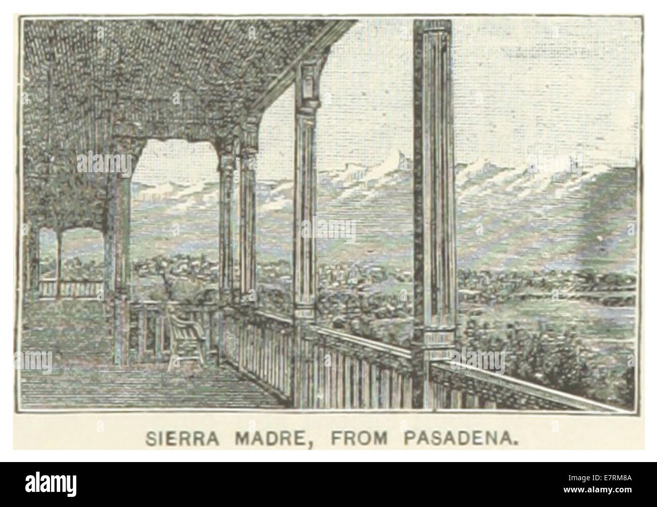 US-ca(1891) p079 SIERRA MADRE, von PASADENA Stockfoto