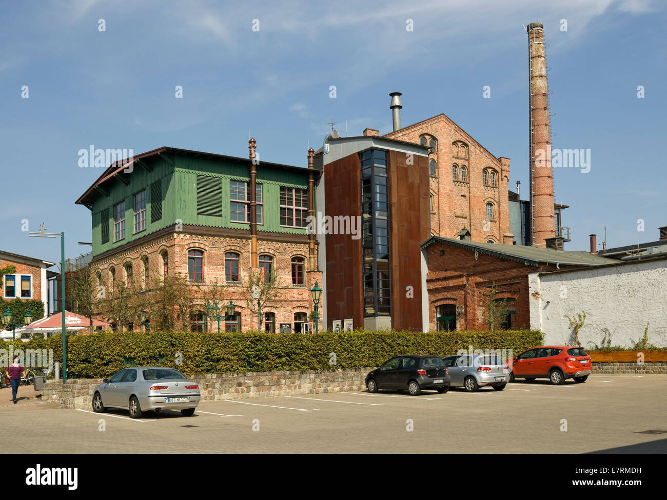 Der alte "Stralsunder Brauerei" in Stralsund, Mecklenburg Vorpommern, Deutschland, jetzt die "Störtebeker" Visitor Centre & Pub. Stockfoto