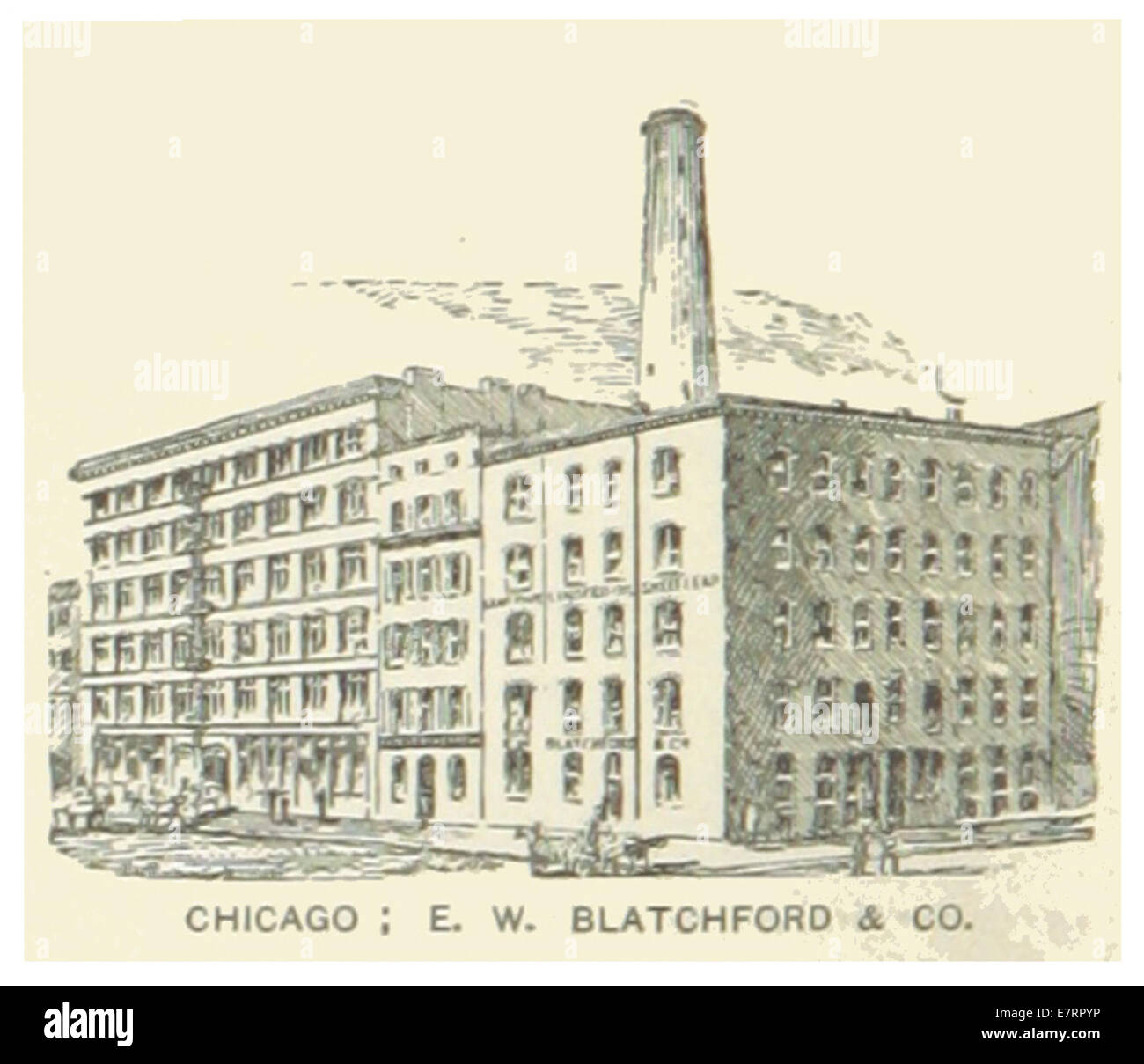 US-il(1891) p230 CHICAGO, e.w. BLATCHFORD & COMPANY Stockfoto