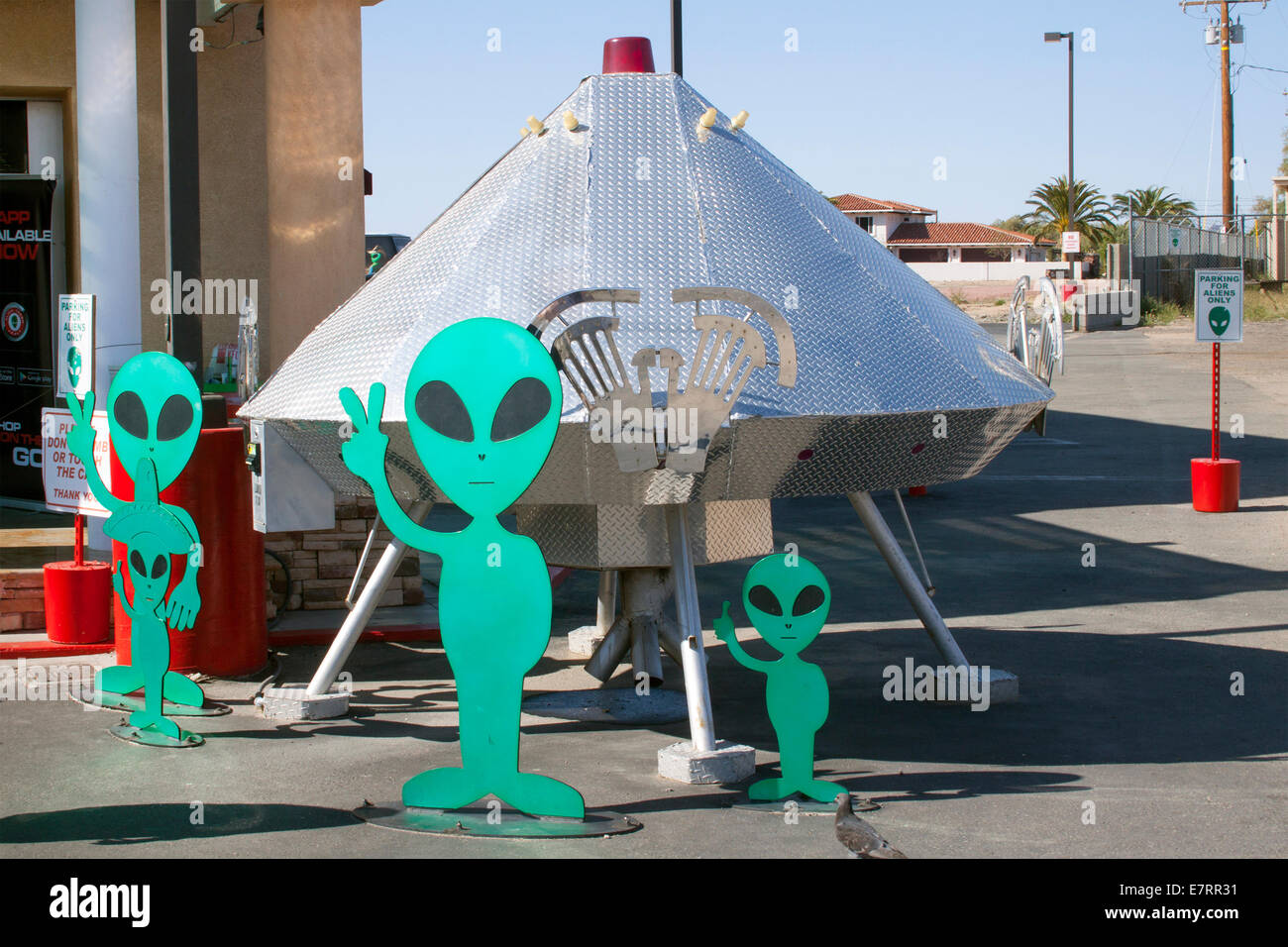 Alien Dörrfleisch in Bakersfield, Kalifornien Stockfoto
