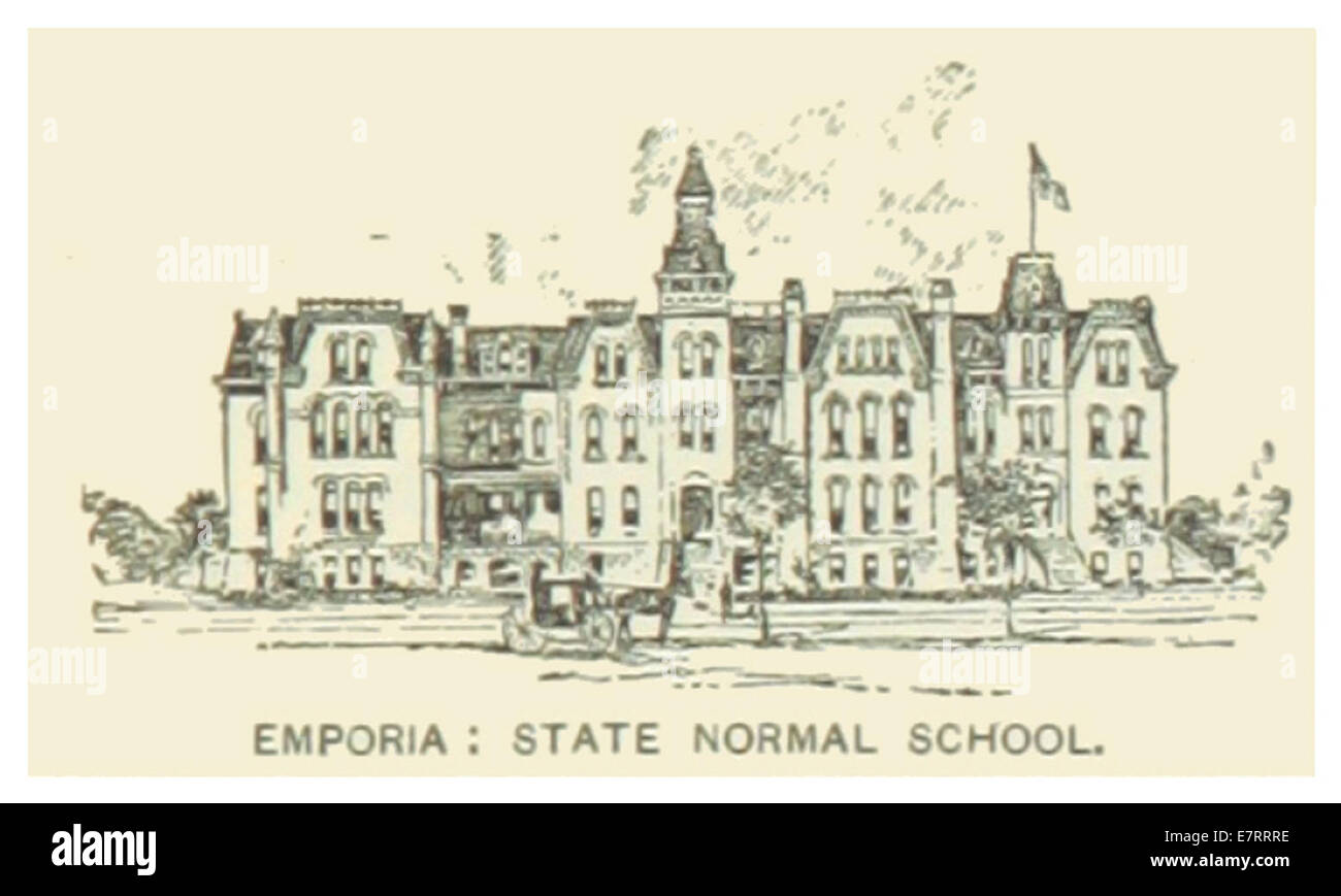 US-KS(1891) p273 EMPORIA, STATE NORMAL SCHOOL Stockfoto