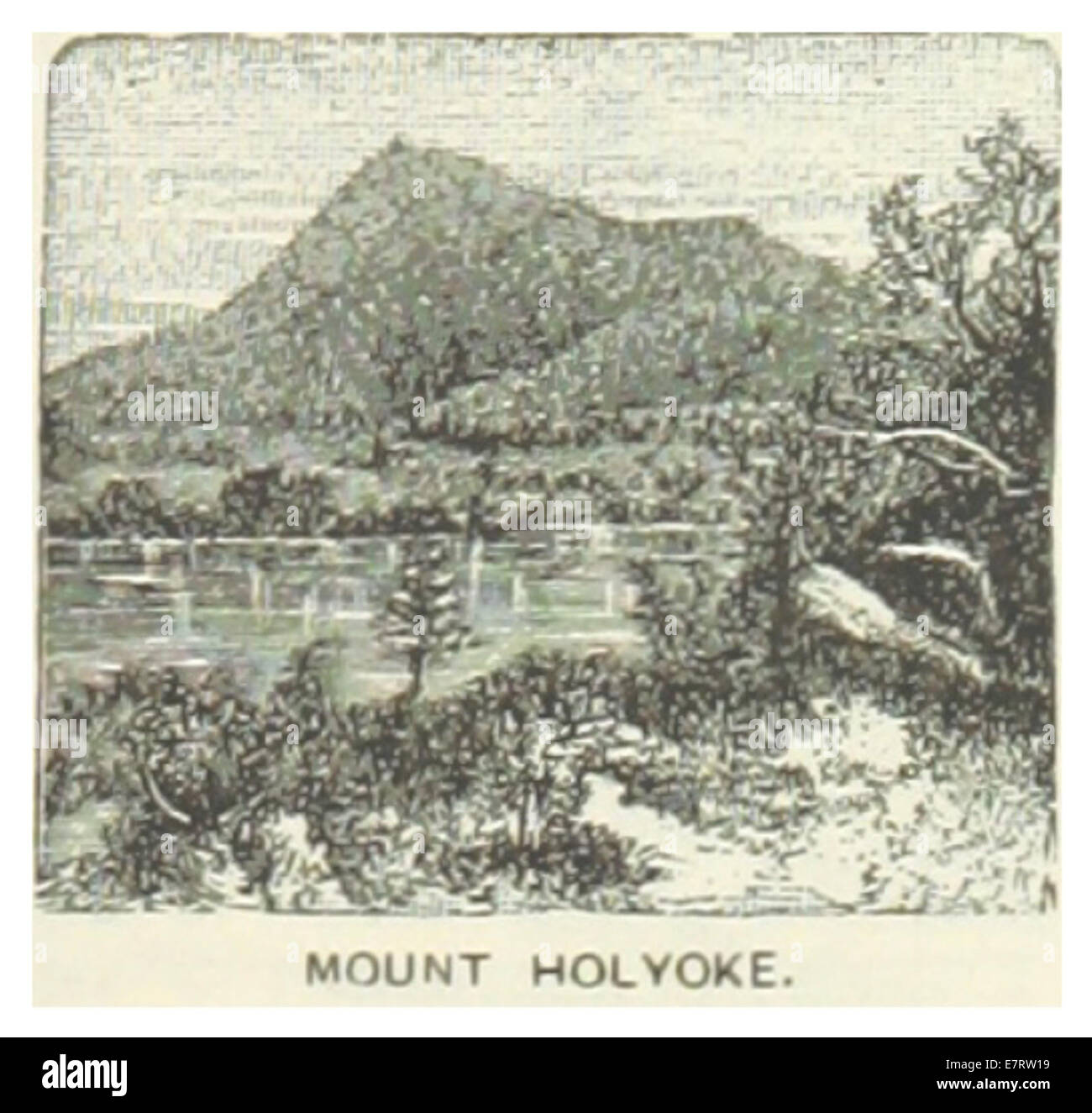 US-MA(1891) p347 MOUNT HOLYOKE Stockfoto