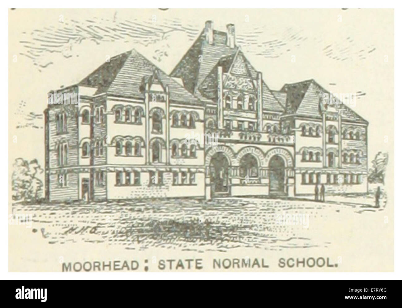 US-MN(1891) p429 MOORHEAD, STATE NORMAL SCHOOL Stockfoto