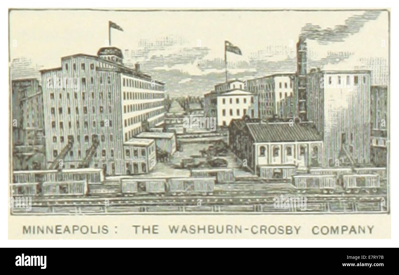 US-MN(1891) p435 MINNEAPOLIS, der WASHBURN-CROSBY COMPANY Stockfoto