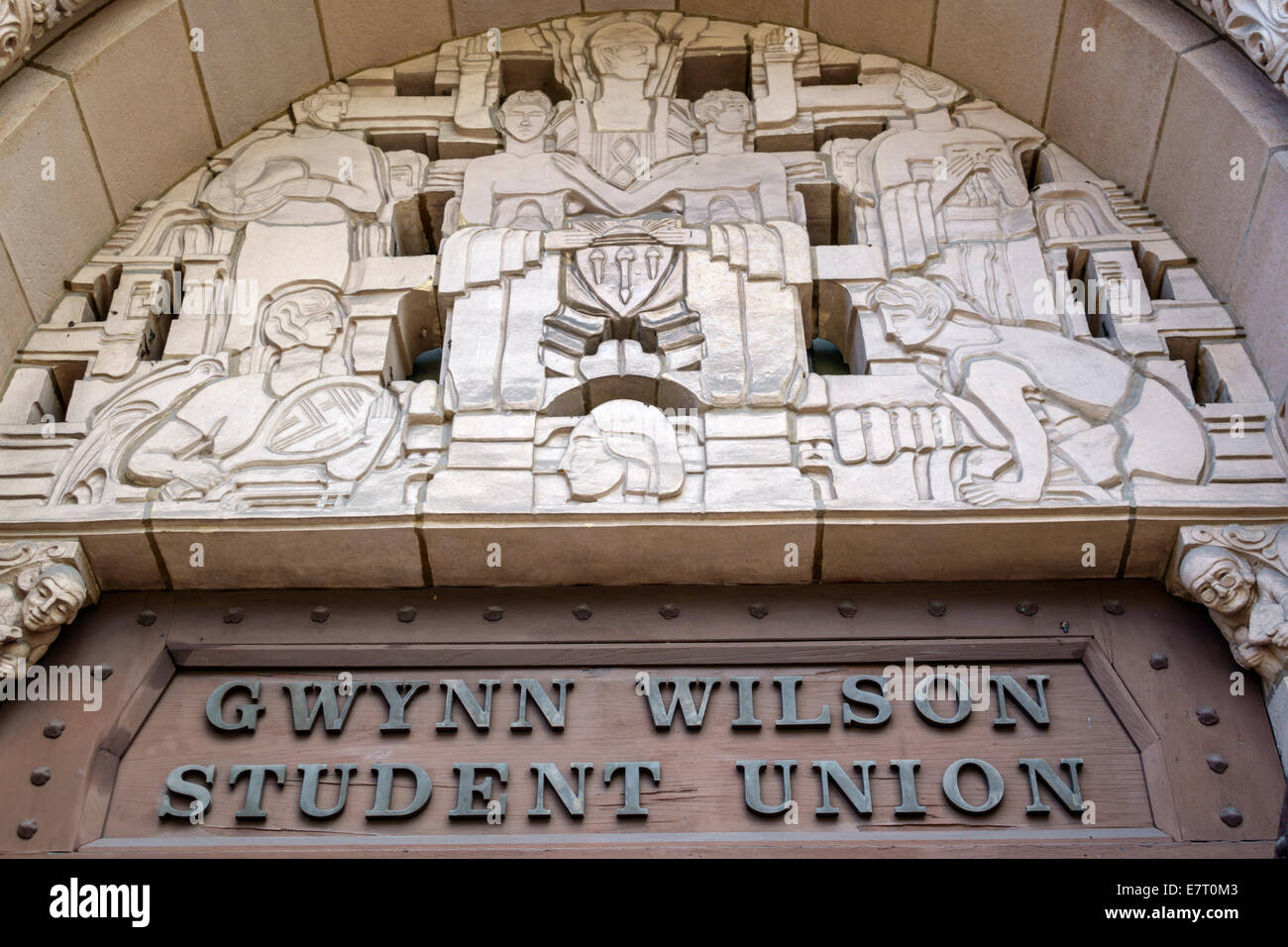 Los Angeles California, Downtown, LA, USC, University of Southern California, Universität, College, Campus, Hochschulbildung, Gwynn Wilson Student Union, 1928, BU Stockfoto