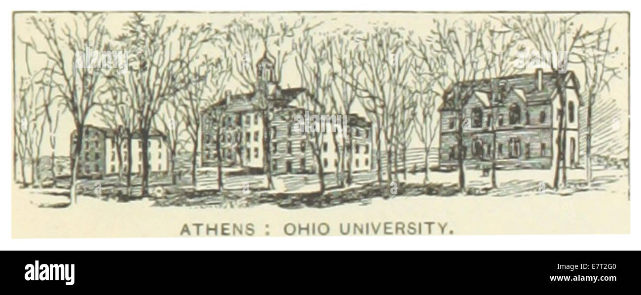 US-Oh(1891) p673 ATHENS, OHIO UNIVERSITY Stockfoto