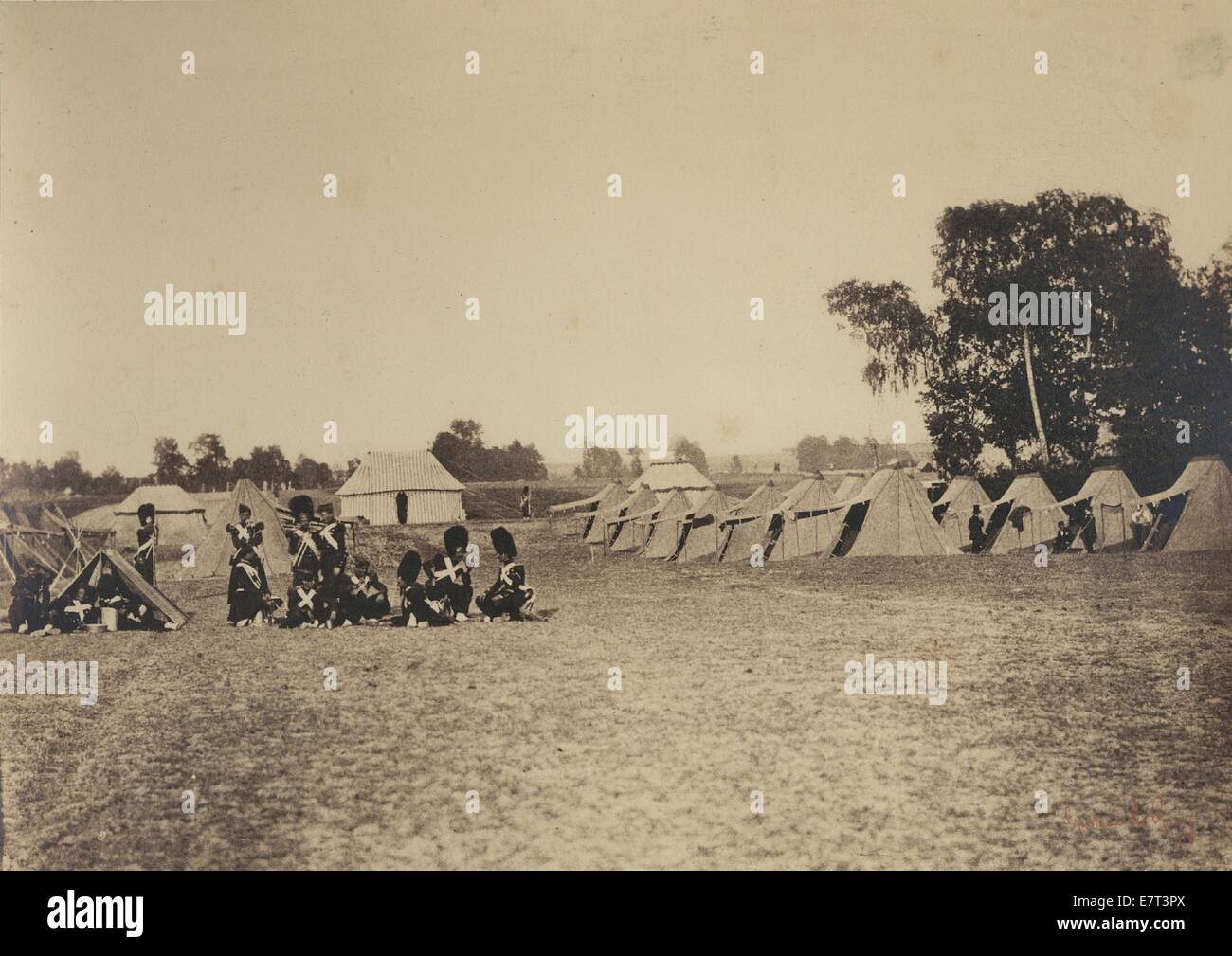 Les Grenadiere De La Garde Impériale, Camp de Châlons (Marne), 1857