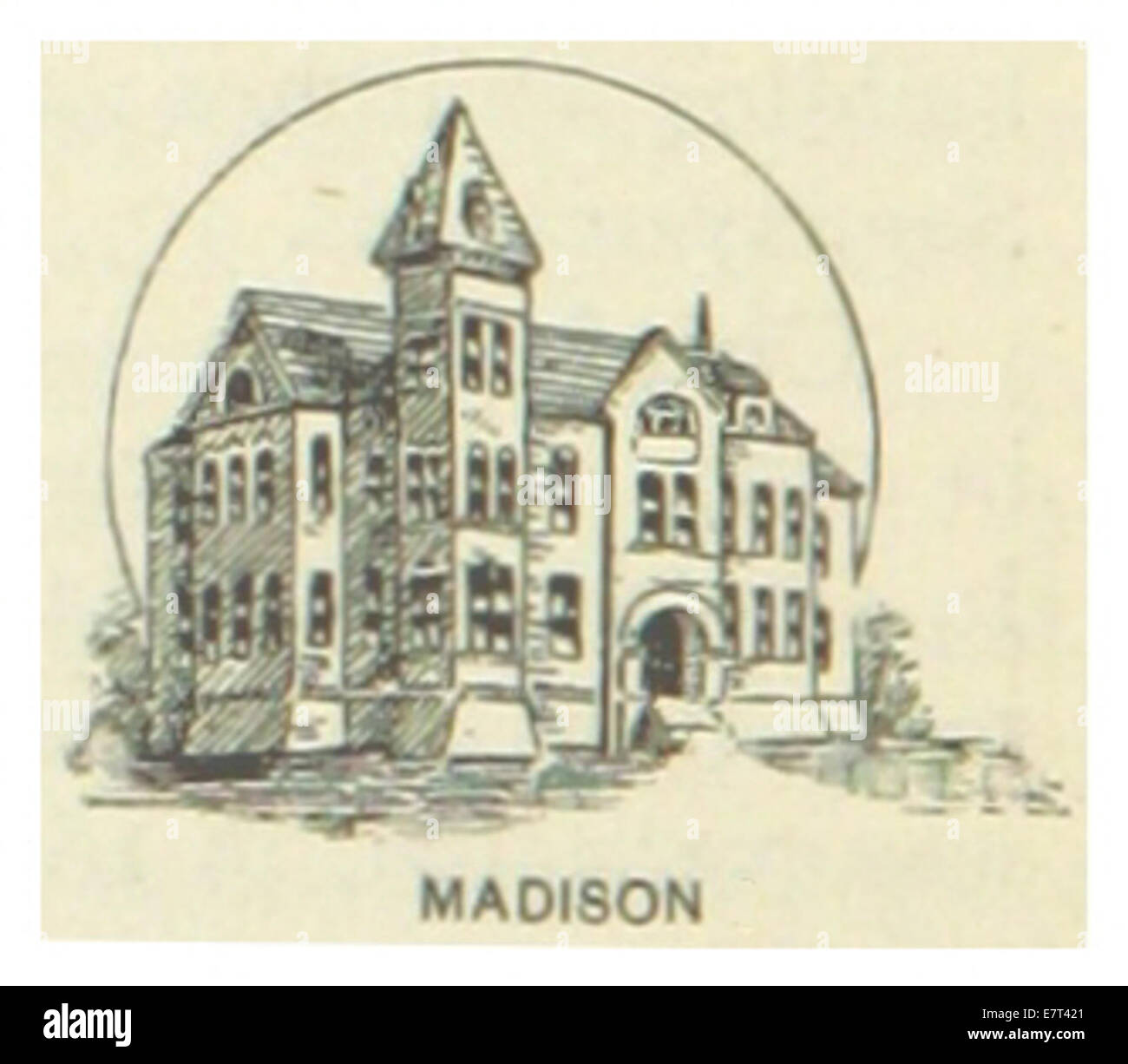 US-SD(1891) p796 MADISON, STATE NORMAL SCHOOL Stockfoto