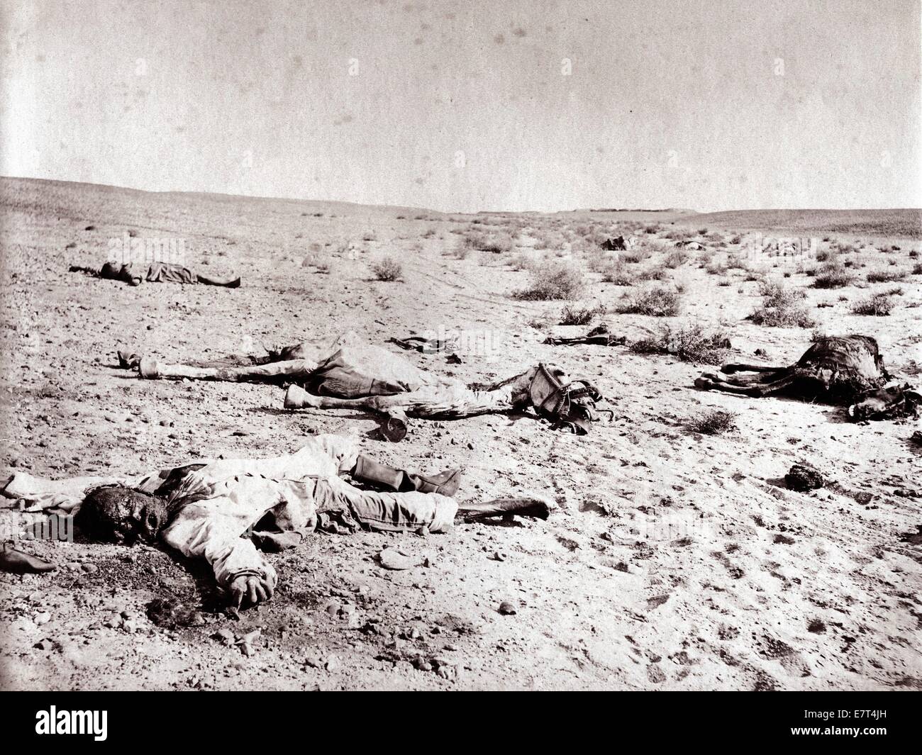 Schlacht von Tel-el-Kebir, 1882, von Hyppolyte Arnoux (Gehäuse) Stockfoto