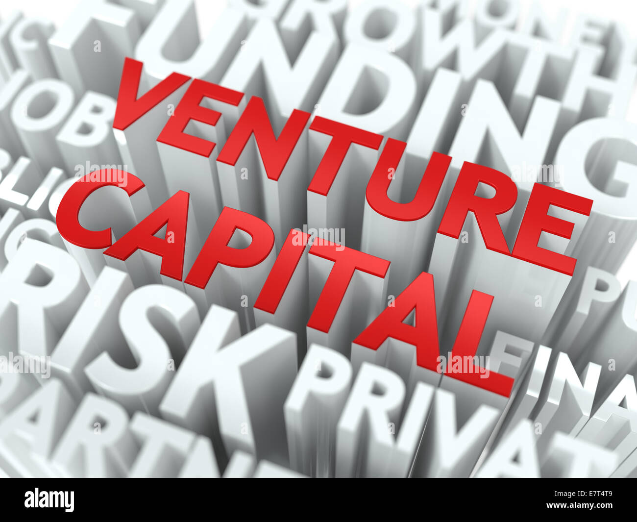 Venture-Capital - Wordcloud Konzept. Stockfoto