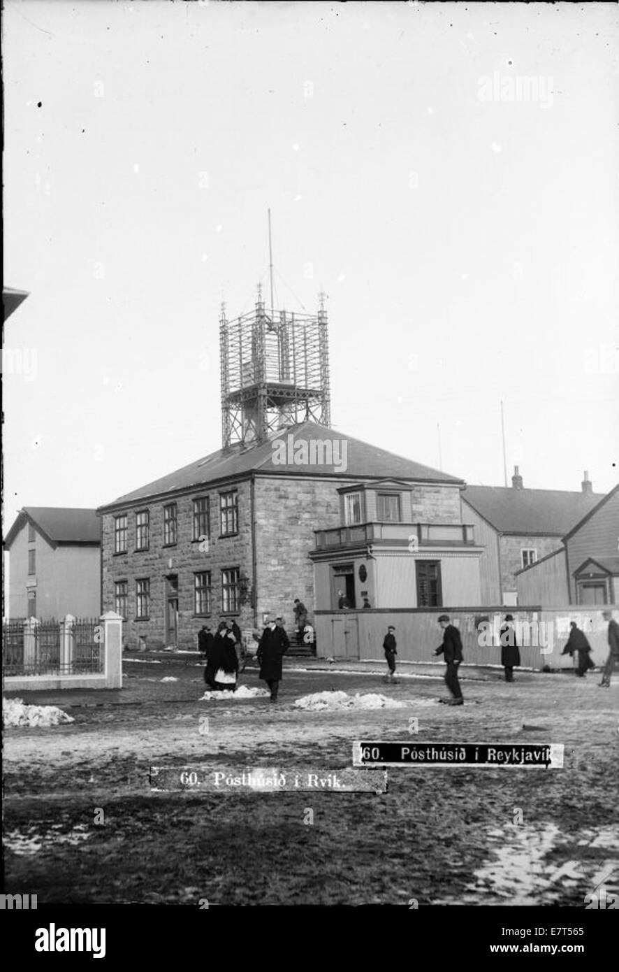 Pósthúsið, Reykavík, 1905-1910 Stockfoto