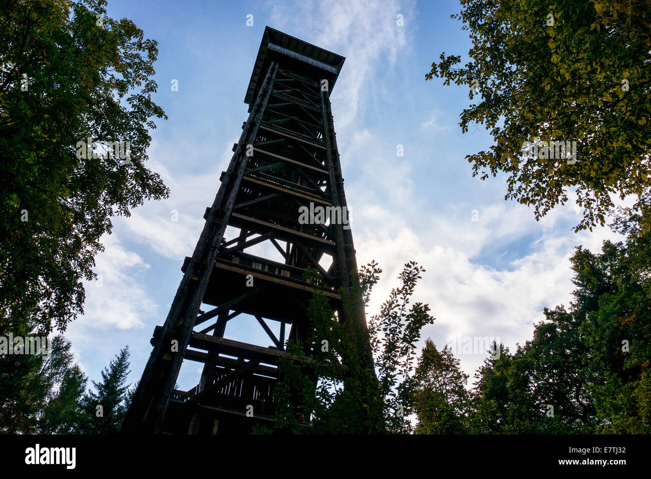 Deutschland: Goetheturm in Frankfurt am Main, Hessen. Foto vom 20. September 2014. Stockfoto