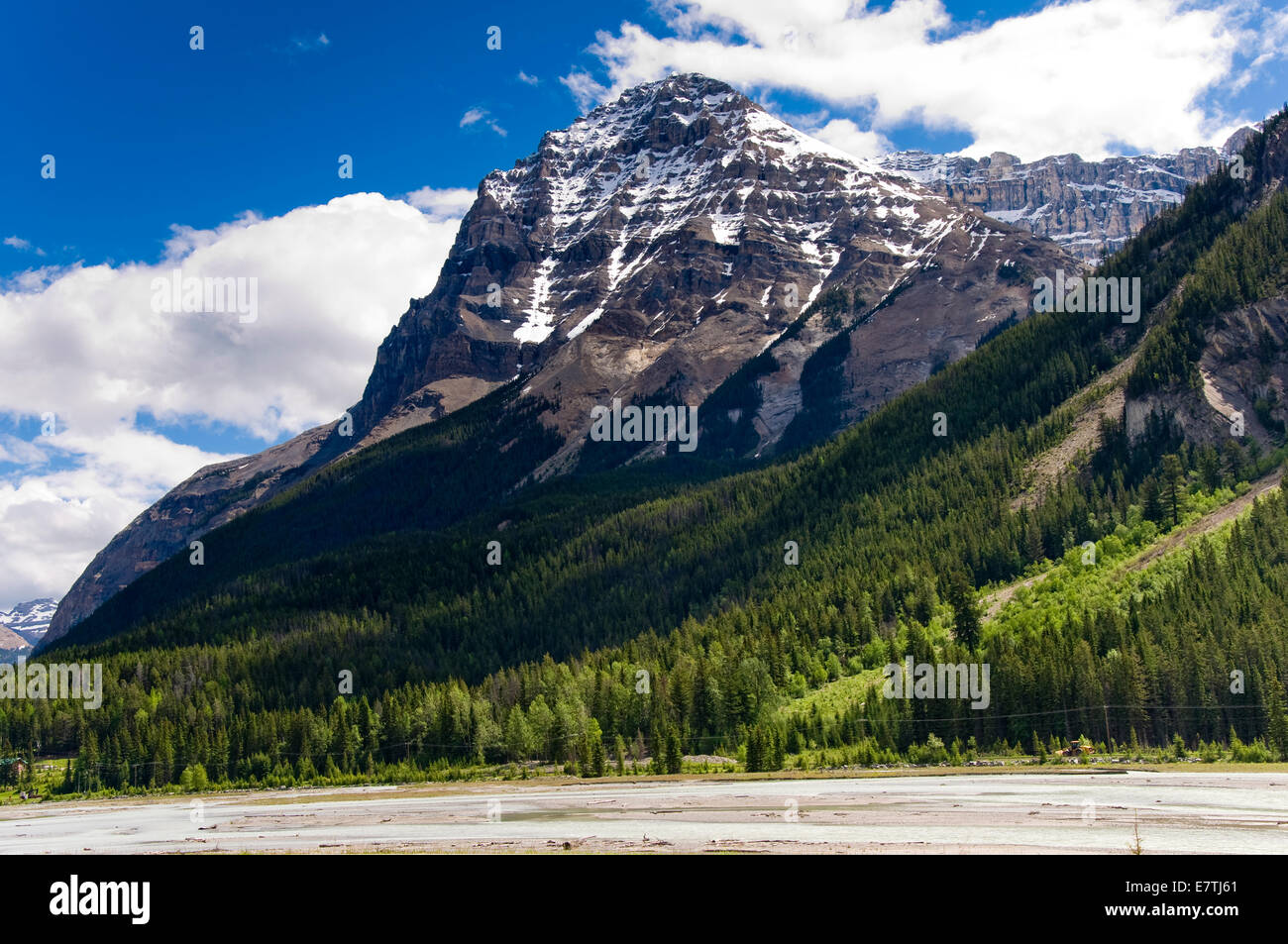 Die Rocky Mountains, Feld, Yoho Nationalpark, Britisch-Kolumbien, Kanada Stockfoto