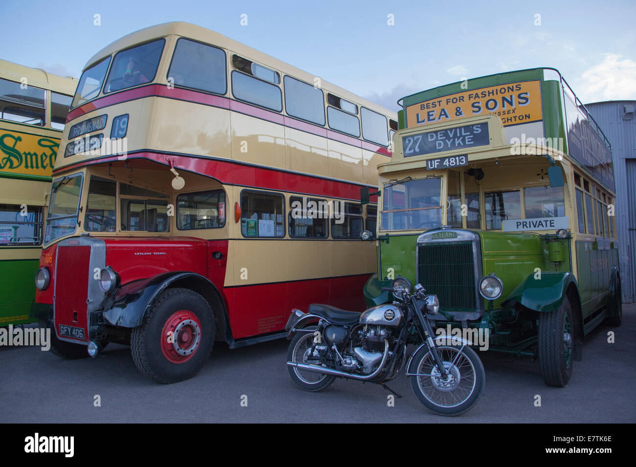 alten Londoner Busse Stockfoto