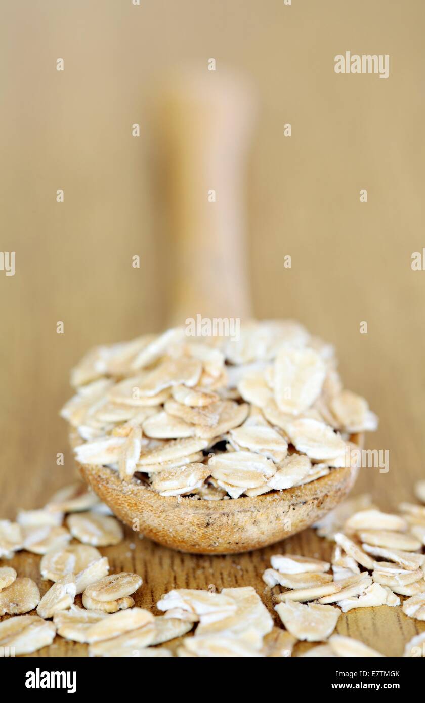 Gesamte gerollte Hafer (Avena Sativa). Stockfoto