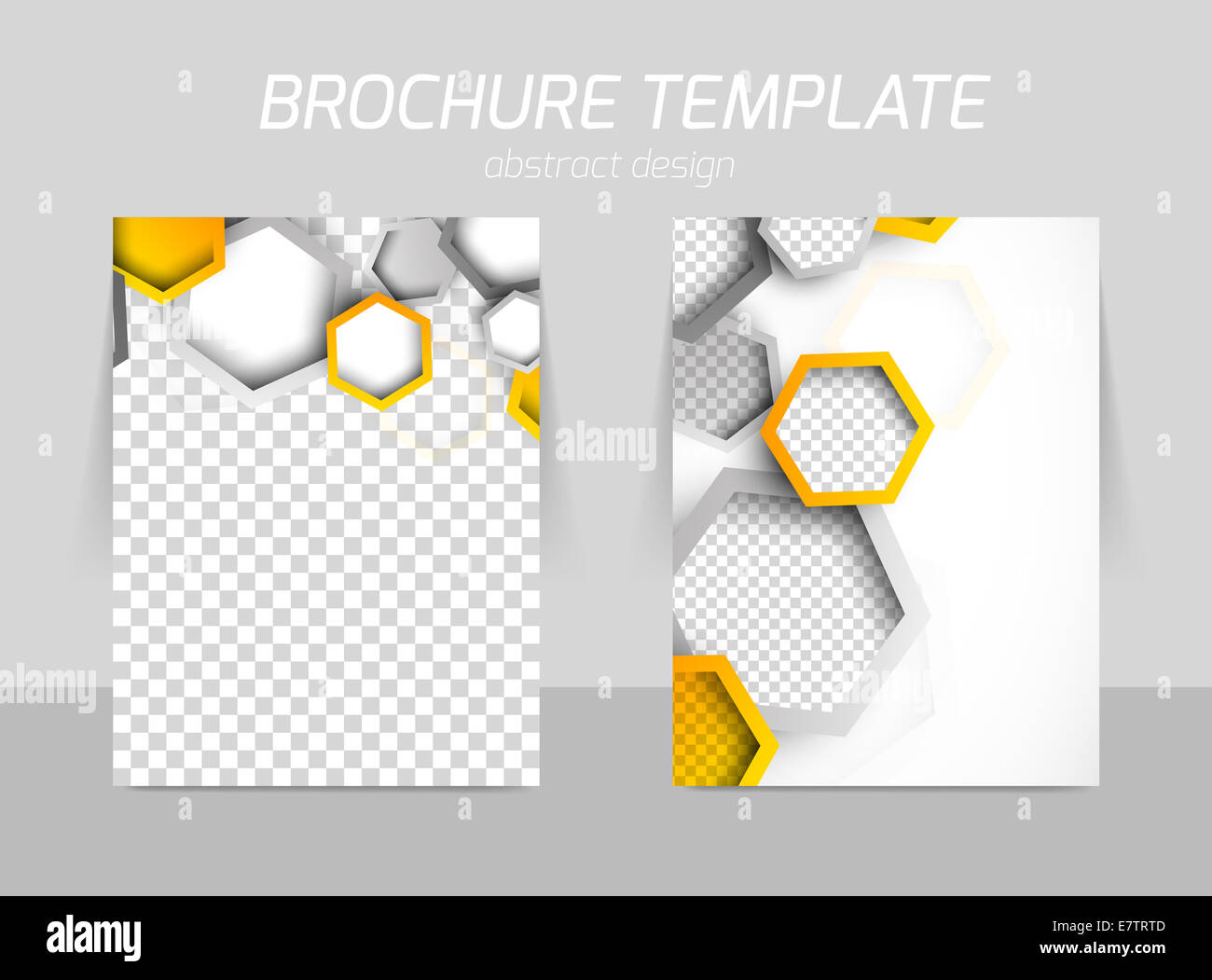 Flyer Rückseite und Vorderseite Template-design Stockfoto