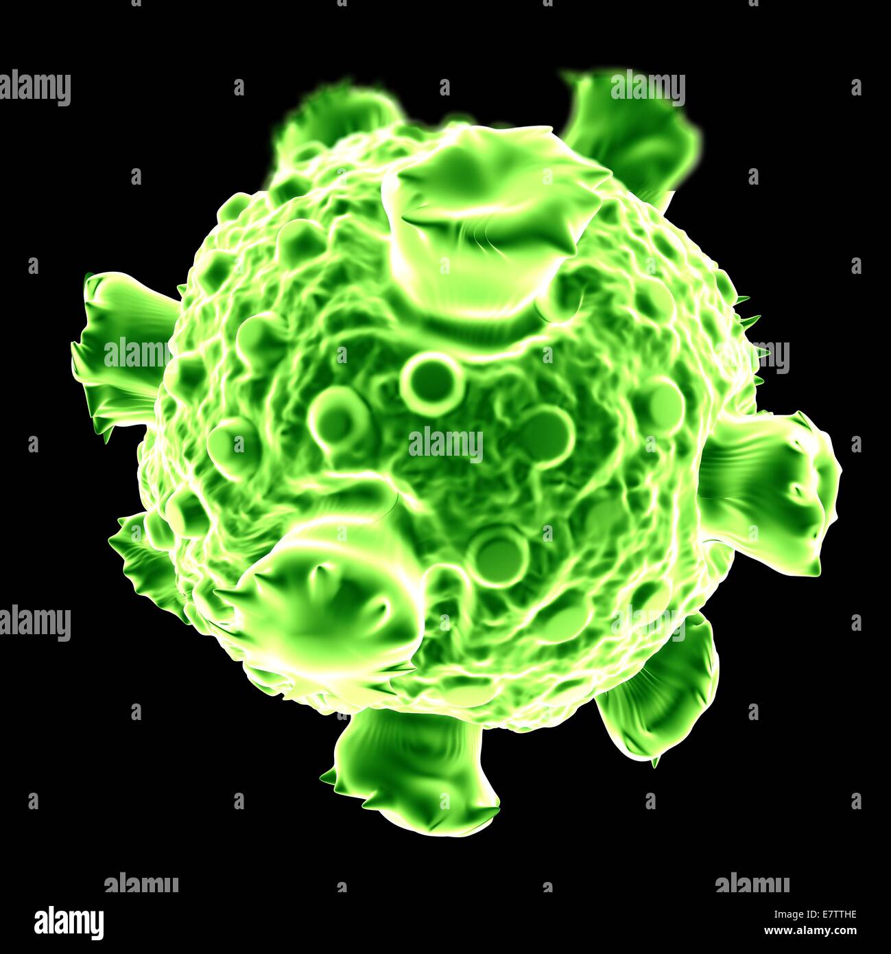 Reovirus, Computer-Grafik. Stockfoto