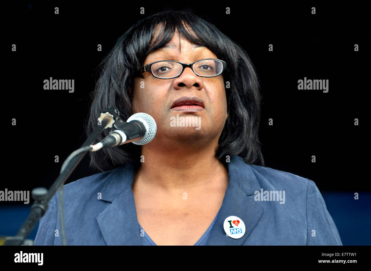 Diane Abbott MP (Arbeit, Hackney Nord- und Stoke Newington) Stockfoto