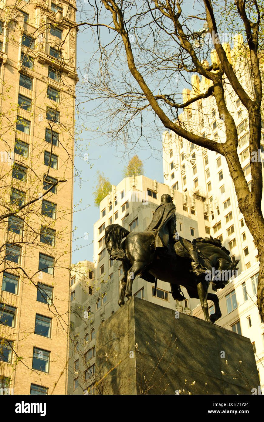 Blick auf New York City, Symbole, das Leben auf der Straße, in Parks, Gebäude, Bereiche, Architektur, Times Square, Broadway, New York, Big Apple, USA Stockfoto