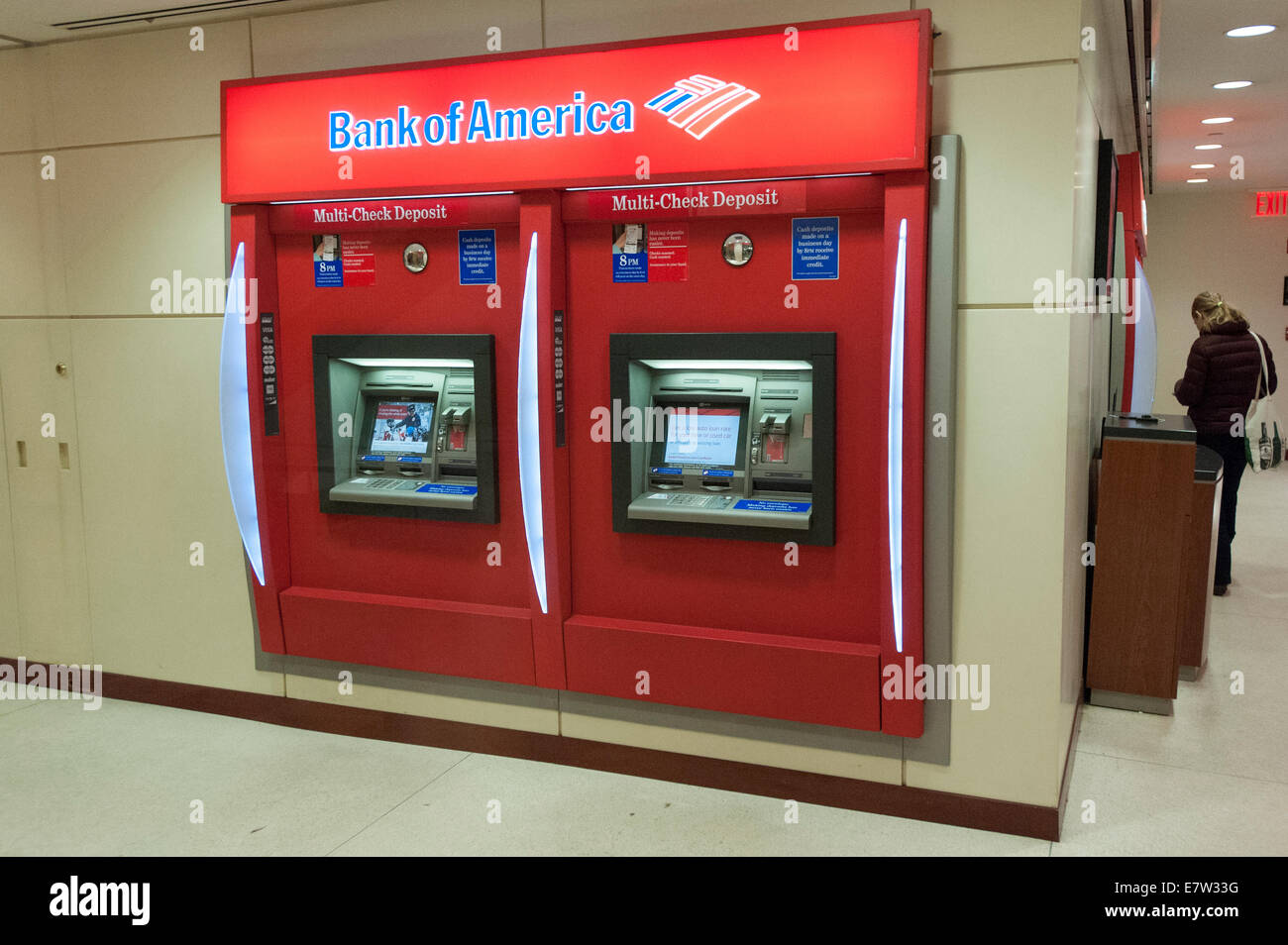 Bank of America ATM Stockfoto