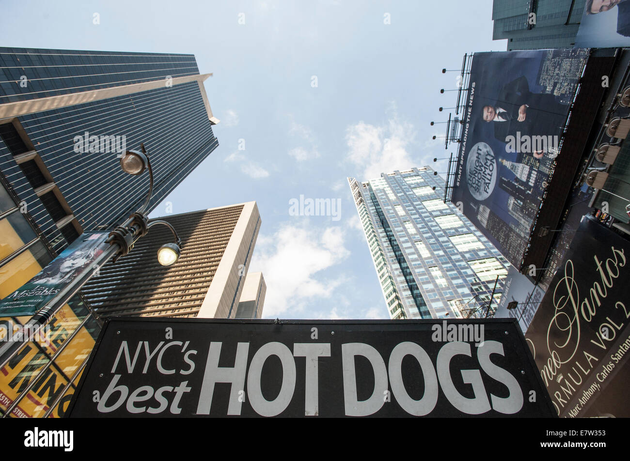 New Yorks beste Hotdogs Stockfoto