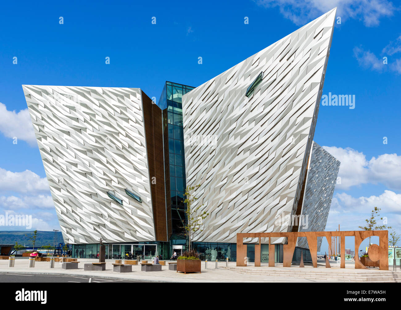 Titanic Belfast Museum, Titanic Quarter, Belfast, Nordirland, Vereinigtes Königreich Stockfoto