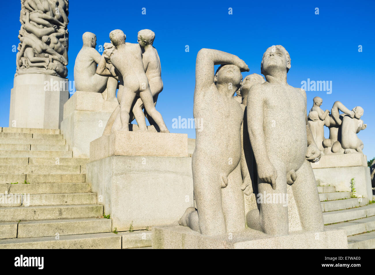 Frogner Park Vigeland Park, Oslo, Norwegen Stockfoto