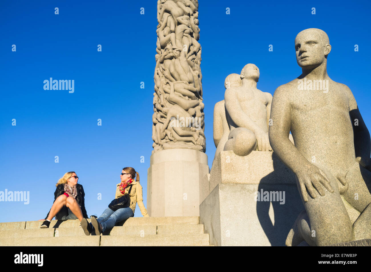 Frognerpark Vigeland Park in Oslo, Norwegen Stockfoto