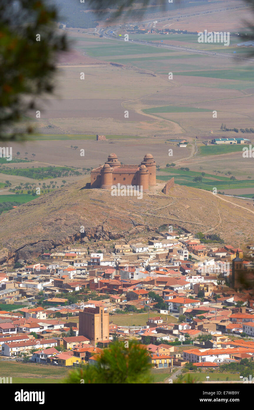 La Calahorra, Renaissance-Schloss. Schloss LA Calahhora, Provinz Granada, Andalusien, Spanien Stockfoto